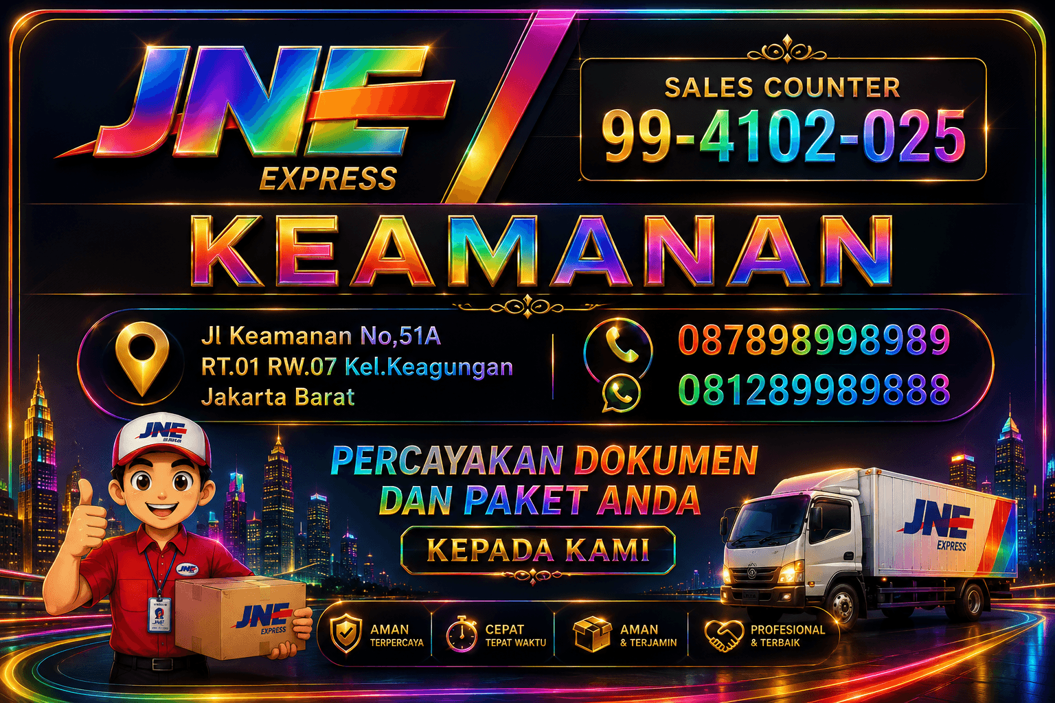 JNE KEAMANAN MEWAH PREMIUM