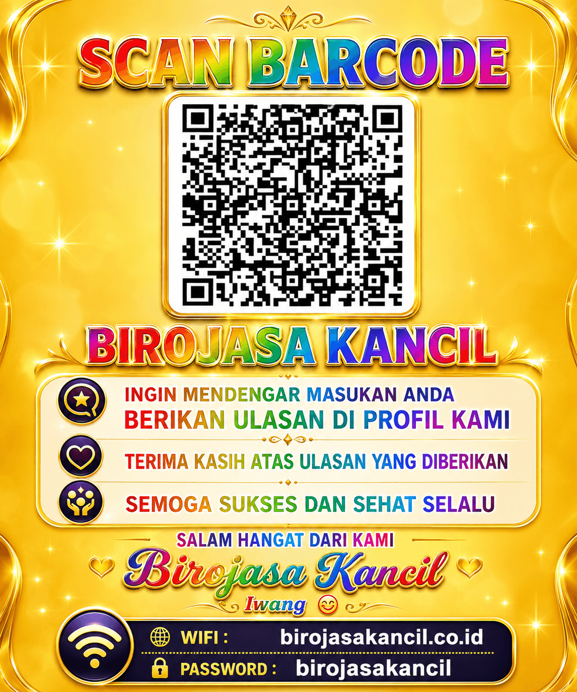 scan barcode birojasakancil  pelangi